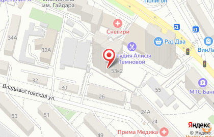 Салон красоты на Ленинградской улице на карте