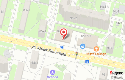 Пиццерия Domino`s Pizza на улице Юных Ленинцев на карте