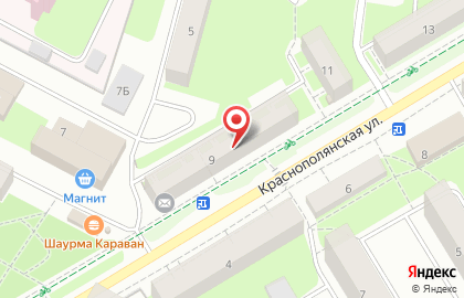 Торгово-производственная компания ОКНА ВЕКА на Краснополянской улице на карте