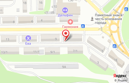 Продуктовый магазин Полянка на Пограничной улице на карте