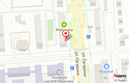 Ритуальный салон на улице Гагарина 54 на карте