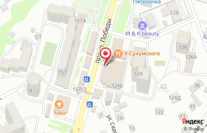 Цветочный магазин Лидия на проспекте Победы на карте