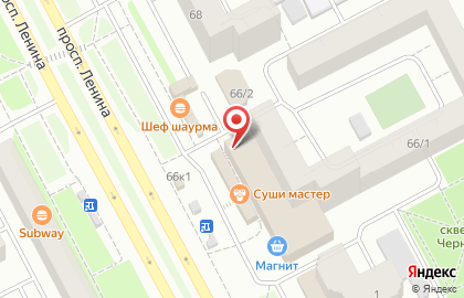 Многопрофильный магазин на проспекте Ленина на карте