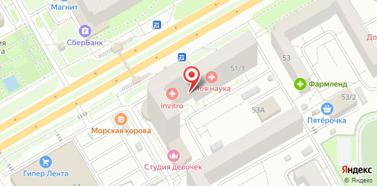 Студия эпиляции Студия Девочек на улице Чкалова на карте