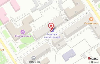 Отель Саквояж в Петрозаводске на карте