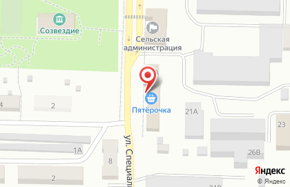 Супермаркет Пятёрочка на улице Специалистов на карте