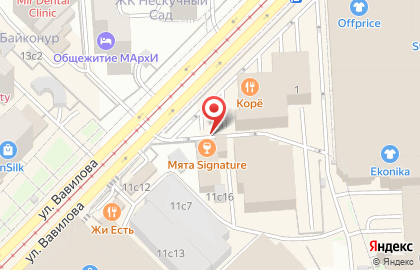 Сеть лаундж-баров Мята Lounge на Ленинском проспекте на карте