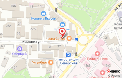Розничный магазин Карусель на карте