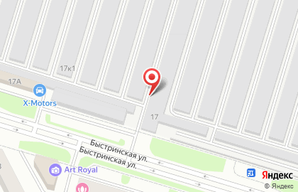 Автокомплекс на Быстринской улице на карте