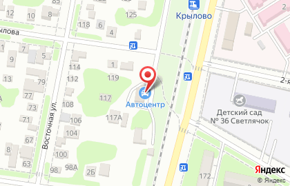 Автоцентр на Железнодорожной улице на карте