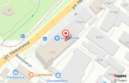 ОАО Банкомат, АКБ Абсолют Банк на улице Никитина на карте