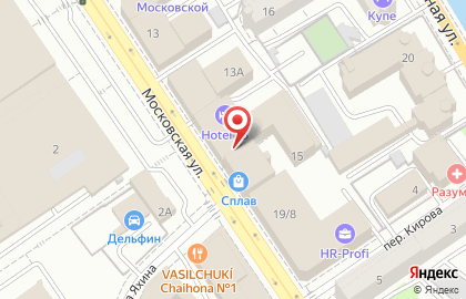 Школа Казанской фотографии на Московской улице на карте