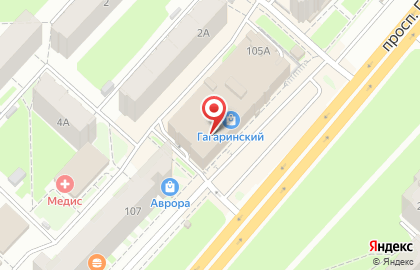 Магазин детских товаров Кораблик на проспекте Гагарина на карте
