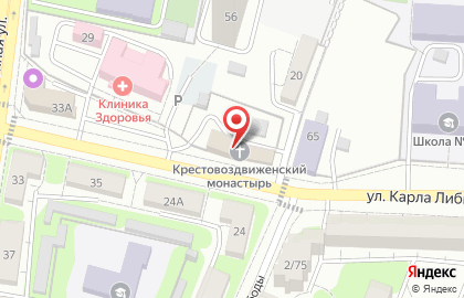 Крестовоздвиженский мужской монастырь на улице Поле Свободы на карте