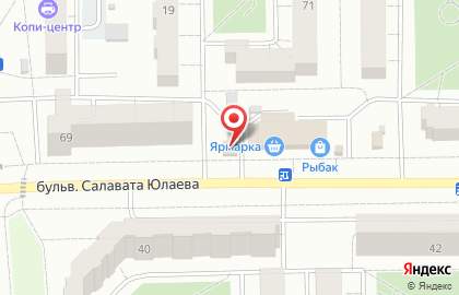 Киоск по продаже фруктов и овощей в Салавате на карте