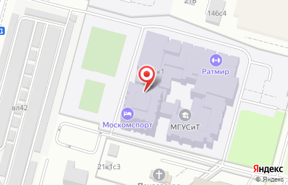 Московский учебно-спортивный центр на карте