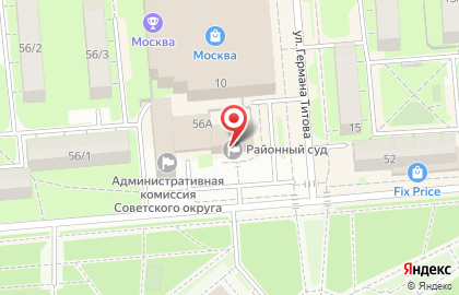 Октябрьский районный суд г. Липецка на карте
