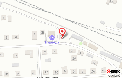 Мини-гостиница Надежда на Кромской улице на карте