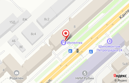 Телекоммуникационная компания Интелтех на Кантемировской улице на карте