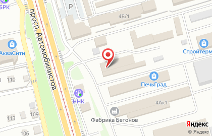 Компания по поставке материалов для домостроения Финестра в Железнодорожном районе на карте