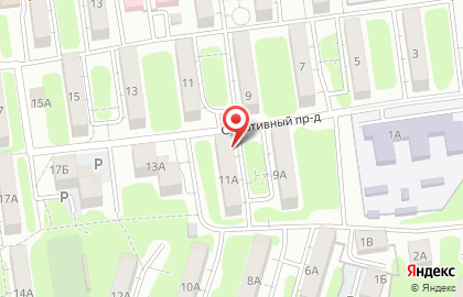 Продовольственный магазин Домашний в Спортивном проезде на карте