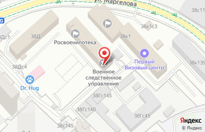 Военное следственное управление по г. Москве на карте