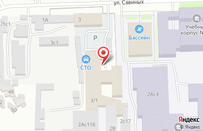 Производственная компания Первый цех на улице Савиных на карте