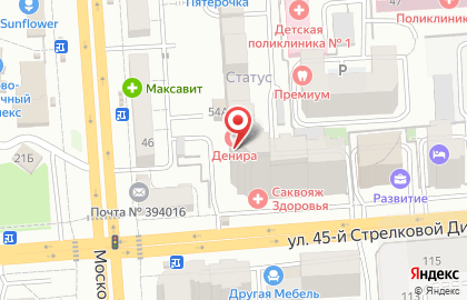 Страховое агентство Статус в Коминтерновском районе на карте