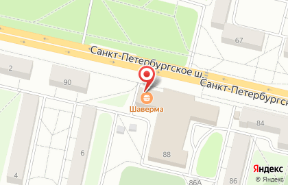 Бистро СтрекоZа на Санкт-Петербургском шоссе на карте