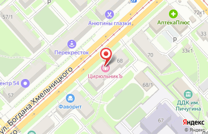 Стоматологическая клиника Доступная улыбка на улице Хмельницкого на карте
