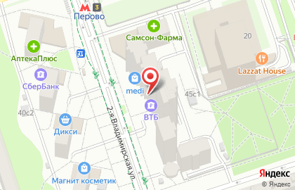 Банкомат ВТБ на 2-й Владимирской улице, 45 на карте