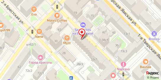 Центр косметологии и эпиляции ЭпилСити на Белорусской на карте