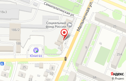 Изба на Семиреченской улице на карте