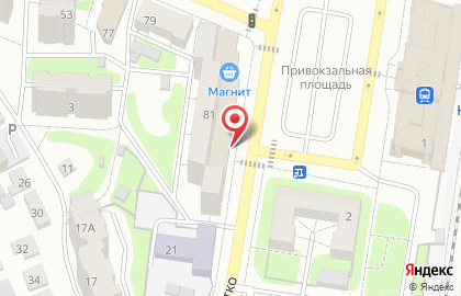 Мясная лавка в Железнодорожном районе на карте