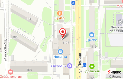 EKG на улице Ленина на карте