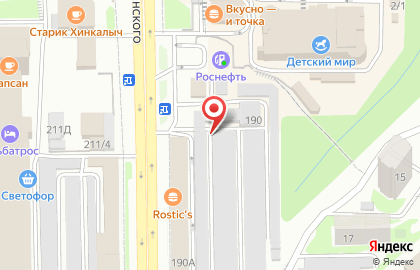 Автостоянка в Краснодаре на карте
