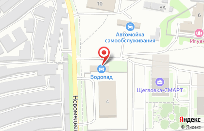 Автомойка Водопад в Пролетарском районе на карте