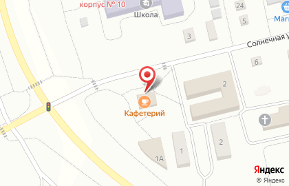 Магазин продуктов Виктория на Солнечной улице на карте