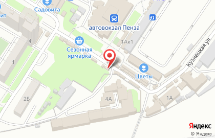 Киоск в Железнодорожном районе на карте
