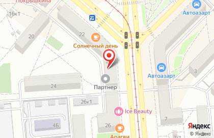 Транспортная компания Партнер на площади Сибиряков-Гвардейцев на карте