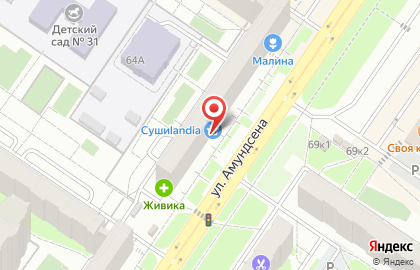 Страховой агент на улице Амундсена на карте