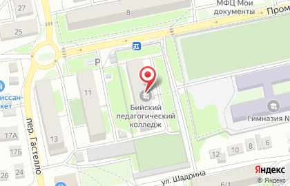 Избирательный участок №309 на Промышленной улице на карте