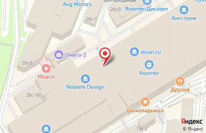 Магазин Perrino на улице Ленинская Слобода на карте