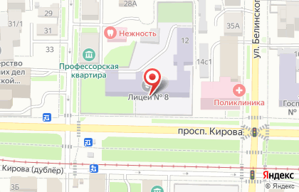 Лицей №8 им. Н.Н. Рукавишникова на карте