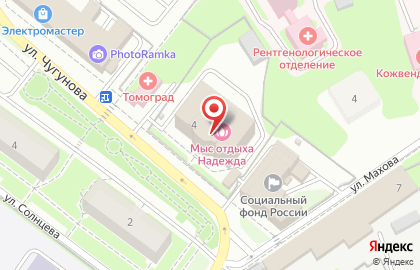 Семейный ресторан ПаноРама на улице Чугунова на карте