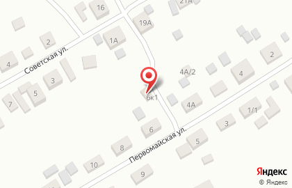 Продуктовый магазин Хуторок на Первомайской улице на карте