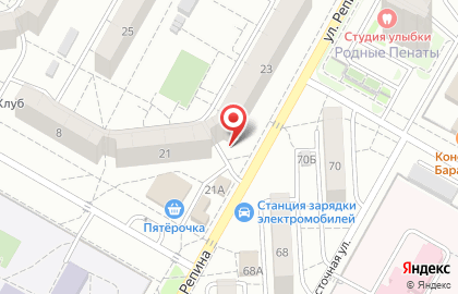 Киоск по продаже хлебобулочных изделий в Краснооктябрьском районе на карте