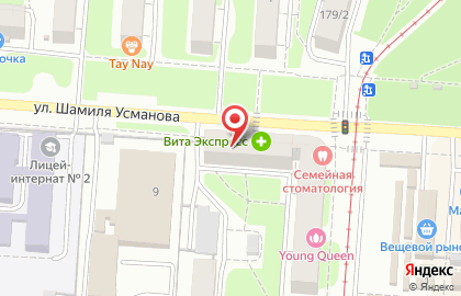 Аптека Сакура-Фармация на улице Шамиля Усманова на карте