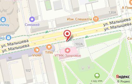 Компания НавесСтрой на улице Малышева на карте