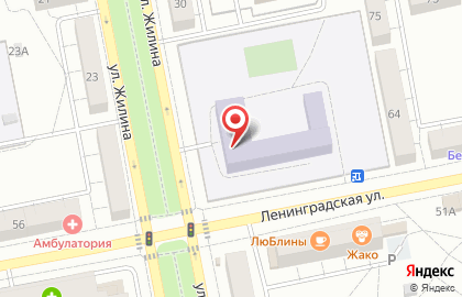 Театр Академия на улице Ленинградской на карте